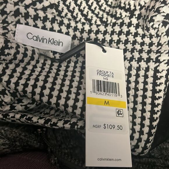 Calvin Klein Houndstooth Jacket Women’s Medium NEW - Picture 5 of 6